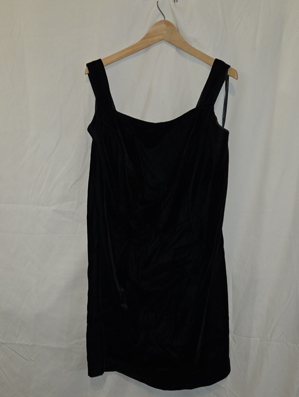 Jessica McClintock for Gunne Sax | Vintage 90s Black Velvet Mini Dress – Size 20